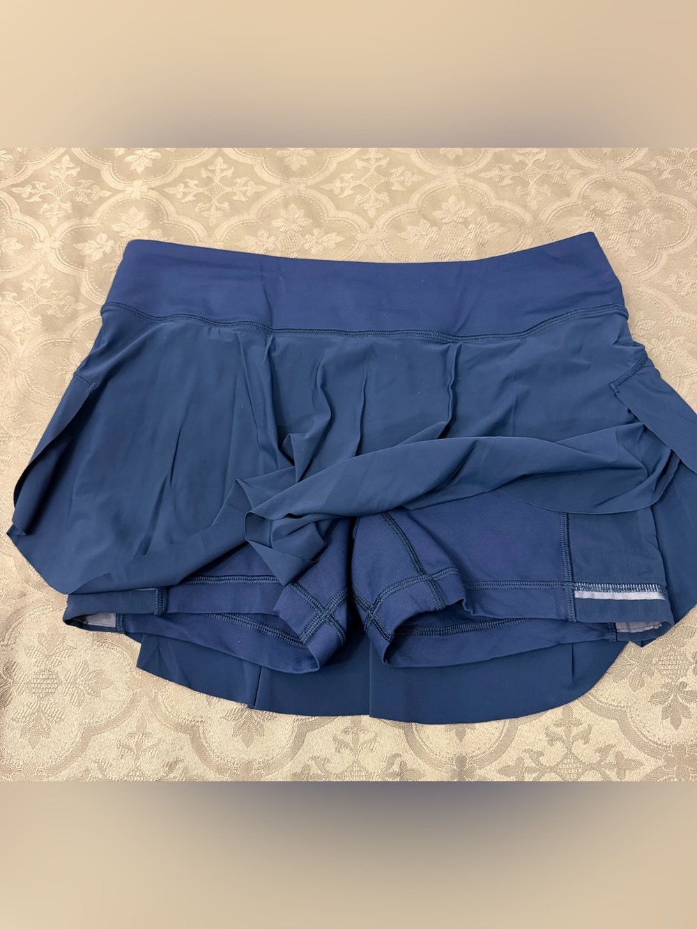 lululemon athletica Navy Blue Workout Skort with Inner Shorts - Picture 2 of 4